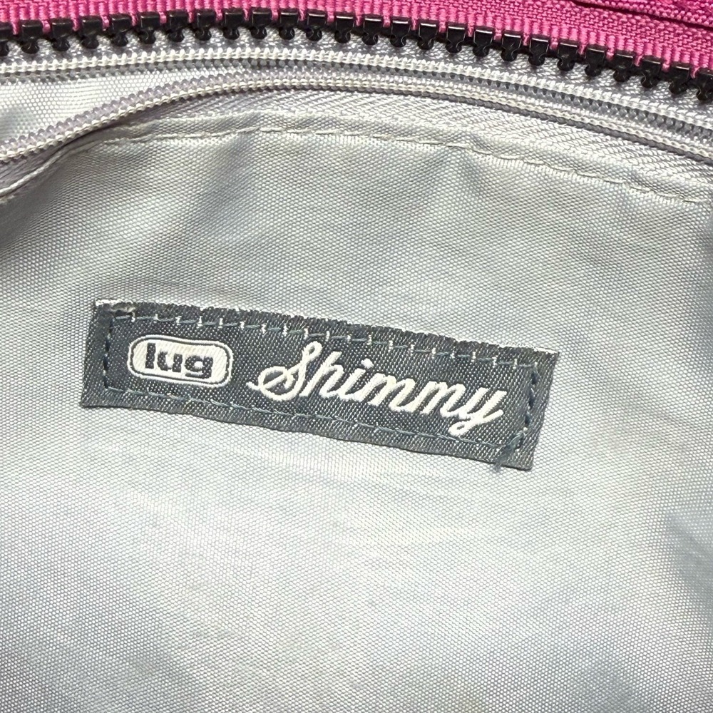 Lug Shimmy Crossbody Bag Purse Pink Adjustable Strap RFID Bottle Holder Travel - Picture 10 of 16